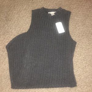 Grey Mock Midi Dress